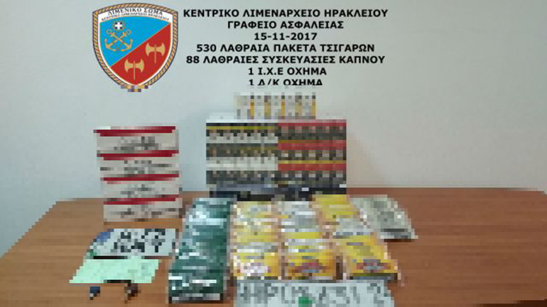 Σύλληψη για λαθραίο καπνό στο Ηράκλειο
