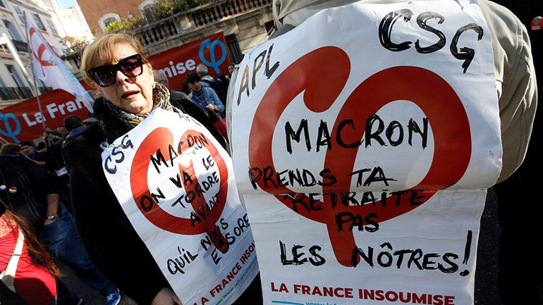 Γαλλία: Στους δρόμους της χώρας χιλιάδες επικριτές των μεταρρυθμίσεων του  Εμανουέλ Μακρόν