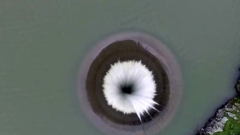 Η εικόνα από ψηλά - Μοιάζει με τεράστια ρουφήχτρα