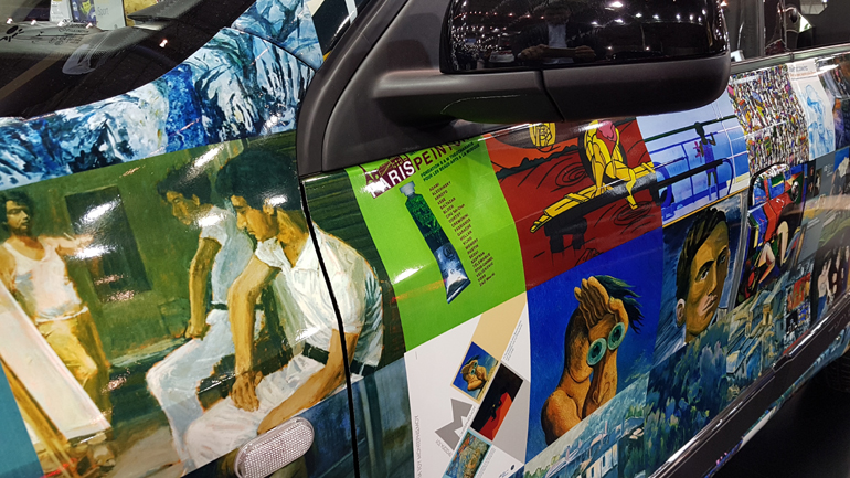 Έργα τέχνης αποτυπωμένα σε αυτοκίνητο...