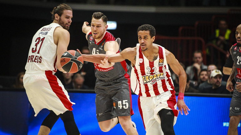 Νικητής στο Μιλάνο ο Ολυμπιακός, 86-85 την Αρμάνι