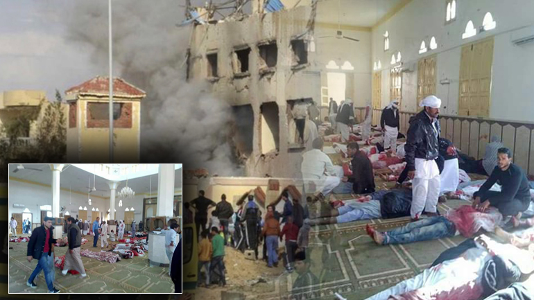 Σφαγή σε τέμενος στο Σινά με 235 νεκρούς Σφαγή σε τέμενος στο Σινά με 235 νεκρούς