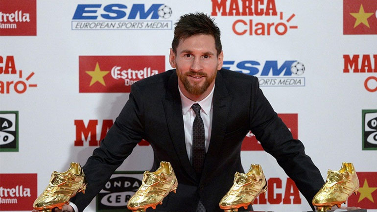 Παρέλαβε το «Χρυσό Παπούτσι» ο Λιονέλ Μέσι