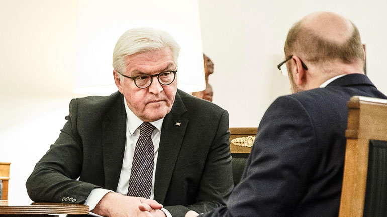 Την Πέμπτη η συνάντηση Σταϊνμάιερ με Μέρκελ, Σουλτς και Ζεεχόφερ