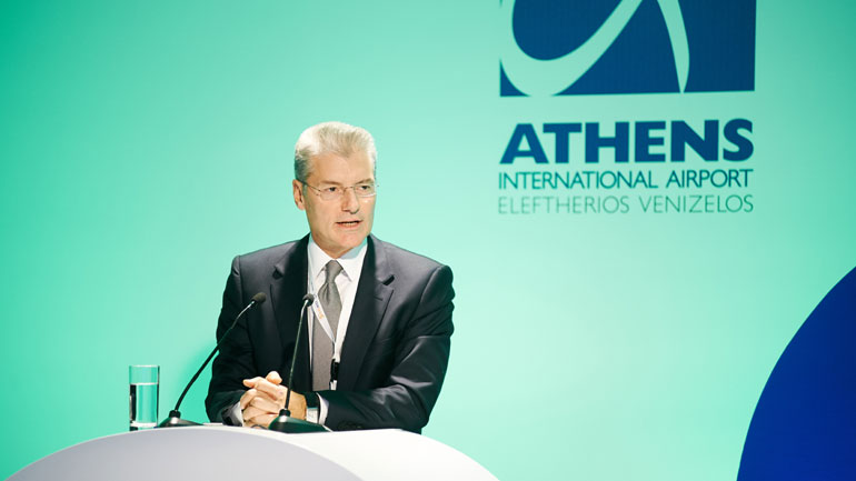 Ο κ. Γιάννης Παράσχης, CEO του αεροδρομίου της Αθήνας