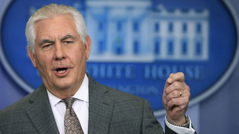 Τίλερσον: Οι διπλωματικές επιλογές για τη διευθέτηση της πυρηνικής κρίσης με τη Β. Κορέα παραμένουν στο τραπέζι