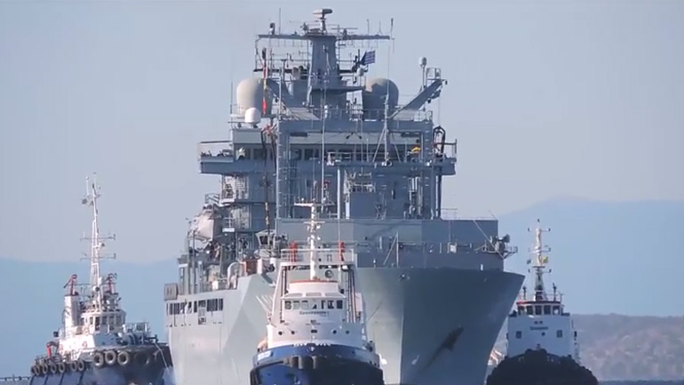 Στον Πειραιά το ΝΑΤΟϊκό «Frankfurt am Main A1412»