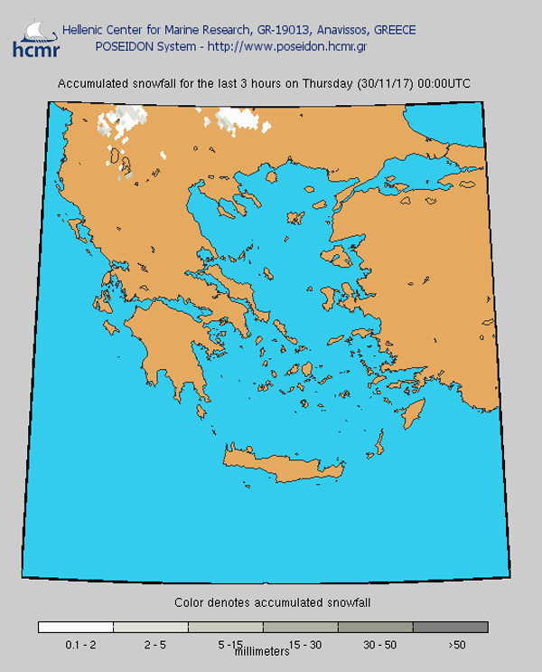 Χιονόπτωση την Πέμπτη