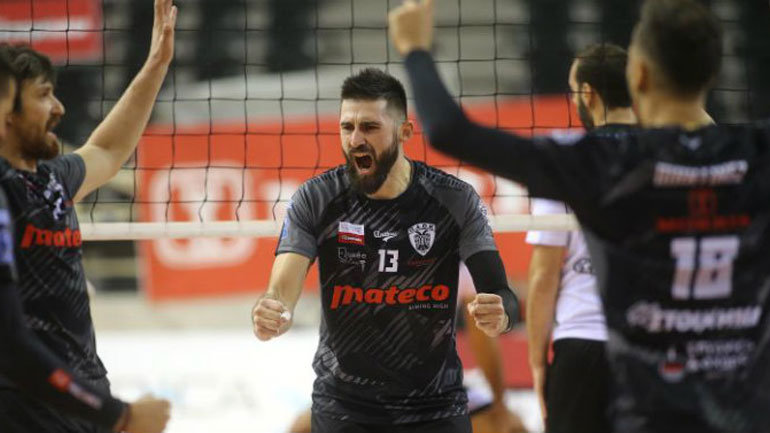 Βόλεϊ: Νίκη στο τάι μπρέικ για τον ΠΑΟΚ