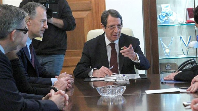 Επί τάπητος το Κυπριακό στη συνάντηση Αναστασιάδη – Κόεν