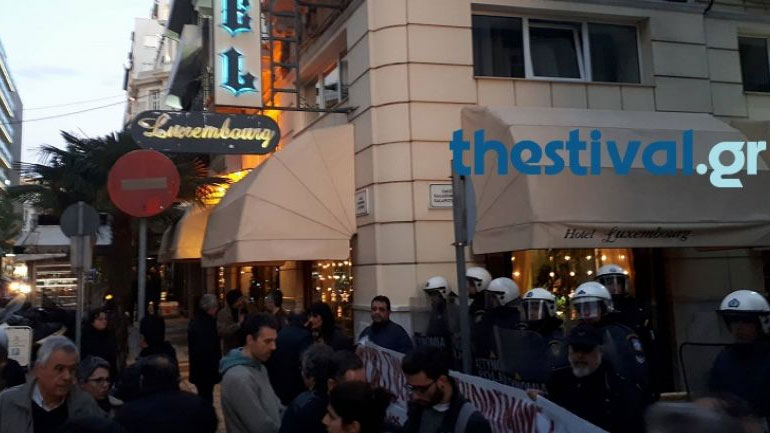 Συγκέντρωση κατά των πλειστηριασμών στο κέντρο της Θεσσαλονίκης