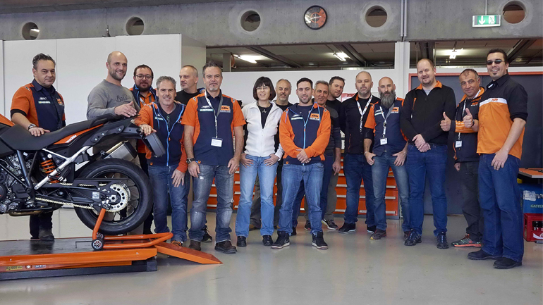 Τo τεχνικό δίκτυο της KTM εκπαιδεύεται (και) στην Αυστρία!