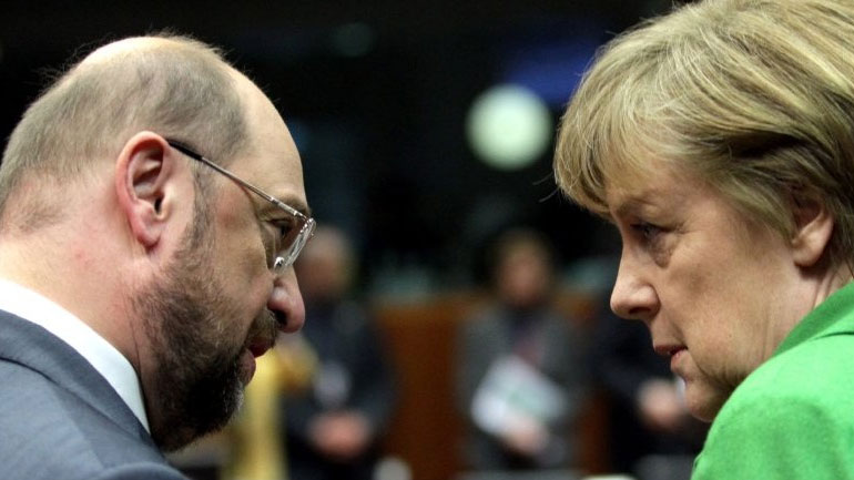 Πιέσεις στη Μέρκελ με στόχο να υιοθετήσει τις ιδέες του Μακρόν θα ασκήσει ο Σουλτς