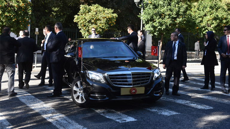 Η θωρακισμένη Mercedes Maybach του Ταγίπ Ερντογάν