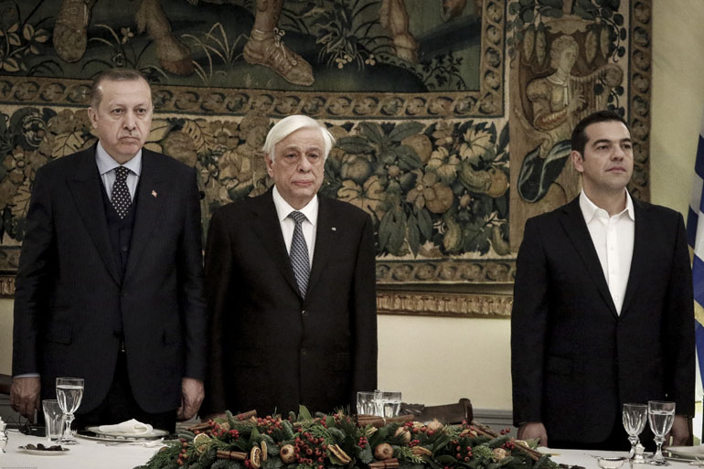 Ο Τ. Ερντογάν, ο Πρ. Παυλόπουλος και ο Αλ.Τσίπρας