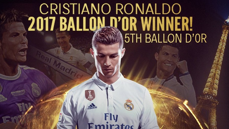 Βασιλιάς ο Ρονάλντο – Κατέκτησε για 5η φορά τη Χρυσή Μπάλα