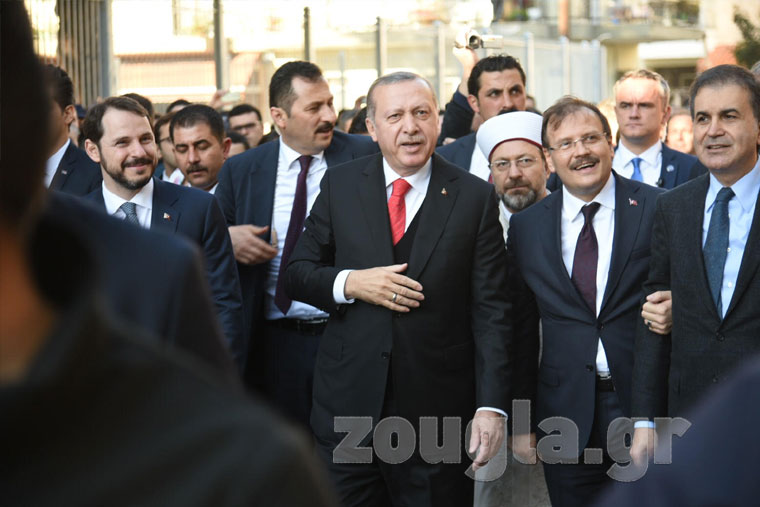 Ο Ταγίπ Ερντογάν στο μειονοτικό σχολείο