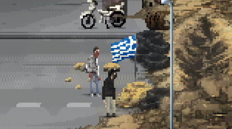 Οι σχεδιαστές του παιχνίδιου θυμούνται τα ορύγματα που είχαν δημιουργήσει οι διαδηλωτές στη λεωφόρο Λαυρίου, ώστε να αποκόψουν την ενίσχυση των αστυνομικών δυνάμεων...