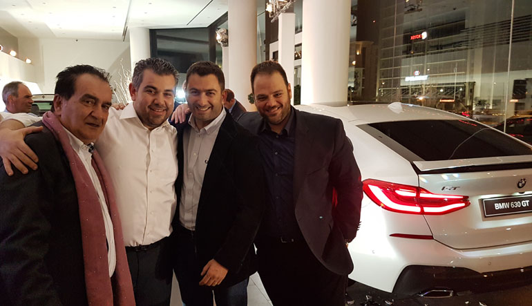 Από αριστερά: Άρης Γαλανόπουλος, Γιώργος Σπανός, Βασίλης Σαρημπαλίδης και Τάκης Τρακουσέλλης