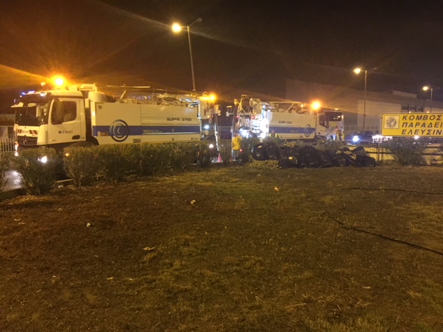 Από την πρώτη στιγμή εξειδικευμένα συνεργεία της ΕΥΔΑΠ αξιοποιήθηκαν για την αποκατάσταση των βλαβών