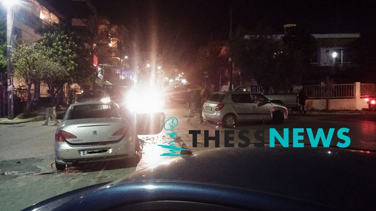 Σύγκρουση αυτοκινήτων στην ανατολική Θεσσαλονίκη
