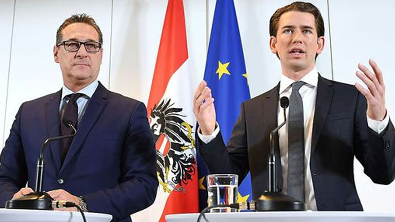 Αυστρία: Συμφωνία για τον σχηματισμό κυβέρνησης συνασπισμού μεταξύ της δεξιάς και της ακροδεξιάς