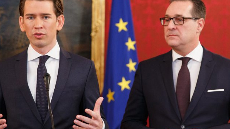 Αυστρία: Η κυβέρνηση συντηρητικών-ακροδεξιών λέει ότι θα είναι αξιόπιστος εταίρος της Ε.Ε.