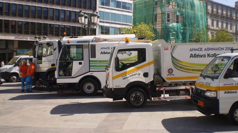 «Γνωριμία» δημοτών με τα νέα απορριμματοφόρα του Δήμου Αθηναίων