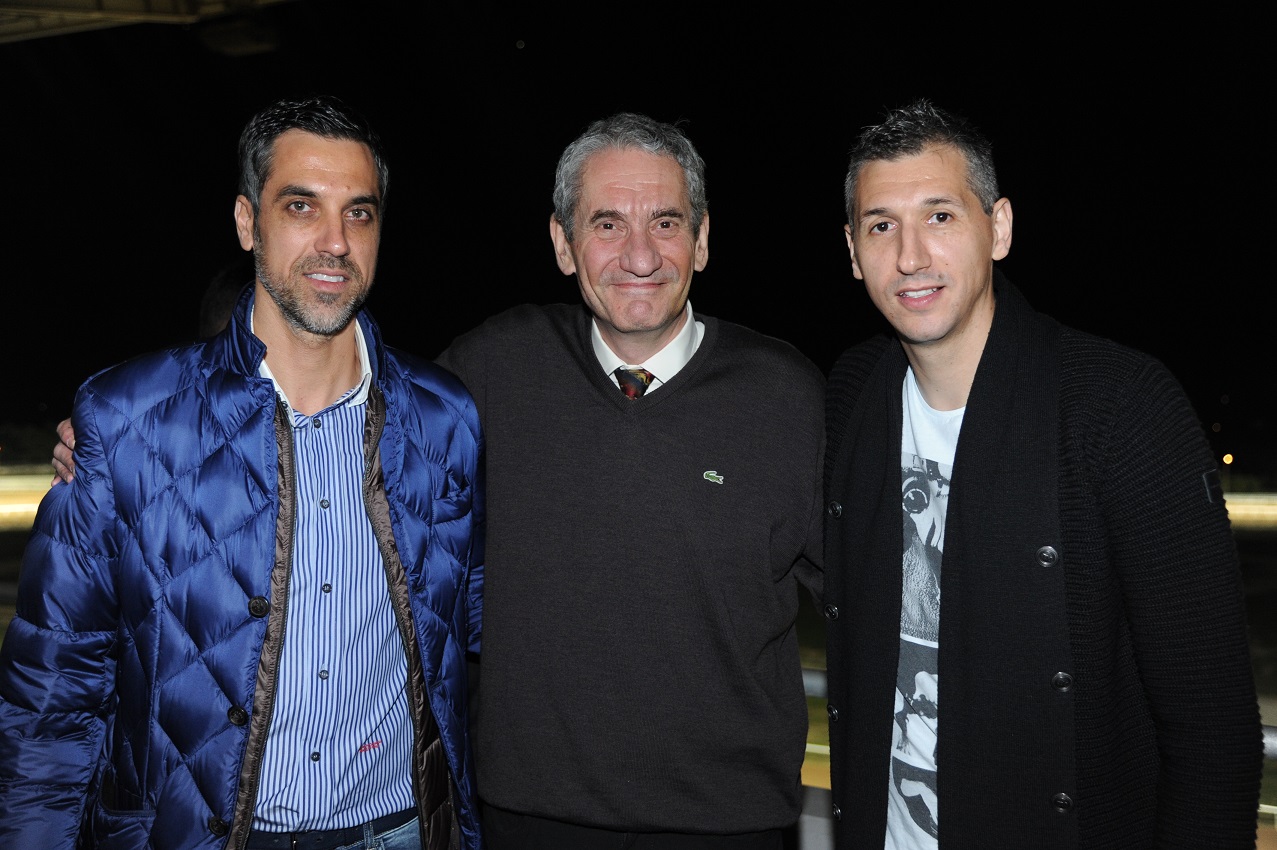 Νίκος Χατζής παλαίμαχος παίκτης του μπάσκετ, Καμίλ Ζίγκλερ Εκτελεστικός Πρόεδρος ΟΠΑΠ και Δημήτρης Διαμαντίδης παλαίμαχος παίκτης μπάσκετ