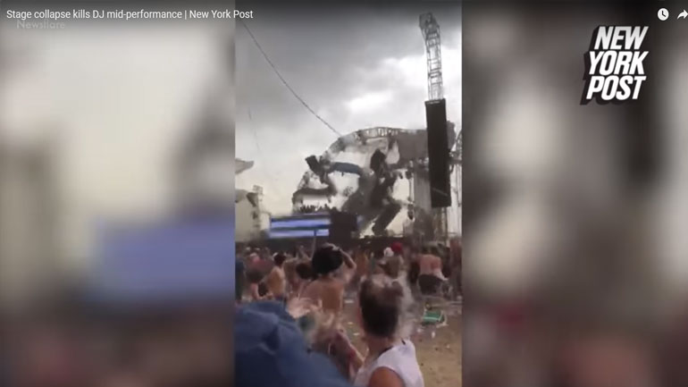 Σοκ στη Βραζιλία: Dj έχασε τη ζωή του όταν κατέρρευσε η σκηνή όπου έπαιζε