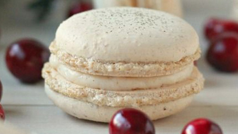 Macaron με cranberries