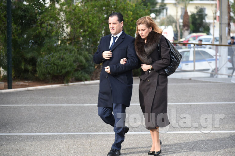 Ο αντιπρόεδρος της ΝΔ Άδωνις Γεωργιάδης με τη σύζυγό του Ευγενία Μανωλίδου