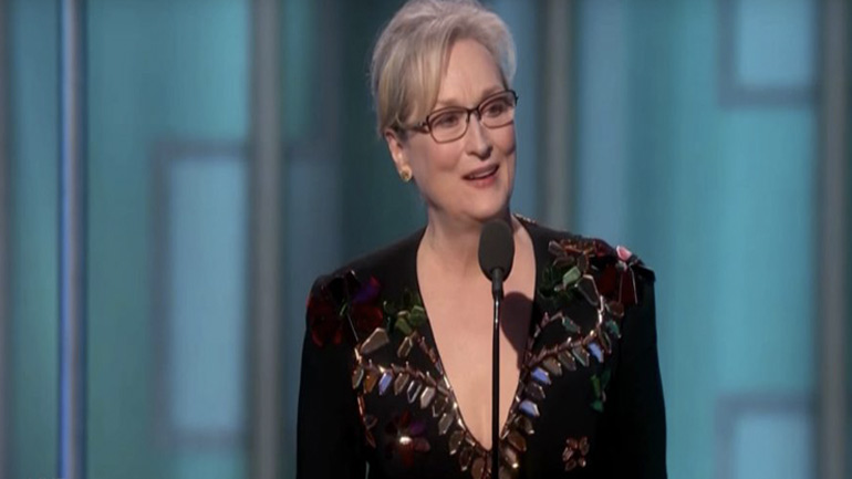 Η Μέριλ Στριπ «ήξερε» υποστηρίζουν αφίσες στο Λος Άντζελες για τη δράση του Χάρβεϊ Γουάινστιν