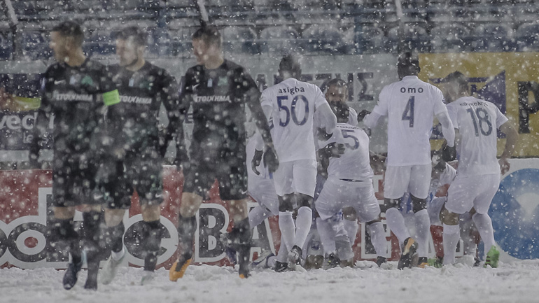 Ήττα για τον Παναθηναϊκό στο χιόνι, 4-1 η Λαμία