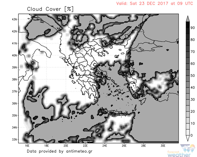 Νεφοκάλυψη το πρωί του Σαββάτου