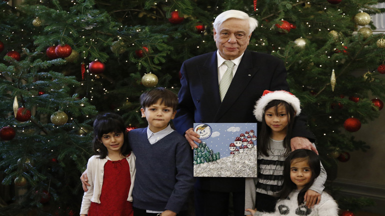 Τα Κάλαντα στον Πρόεδρο της Δημοκρατίας Πρ. Παυλόπουλο