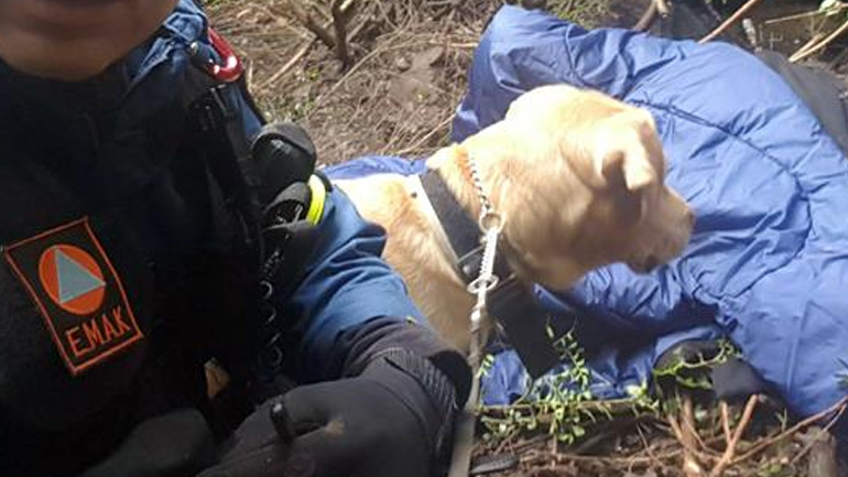 Ο σκύλος της 6ης ΕΜΑΚ έσωσε 70χρονο