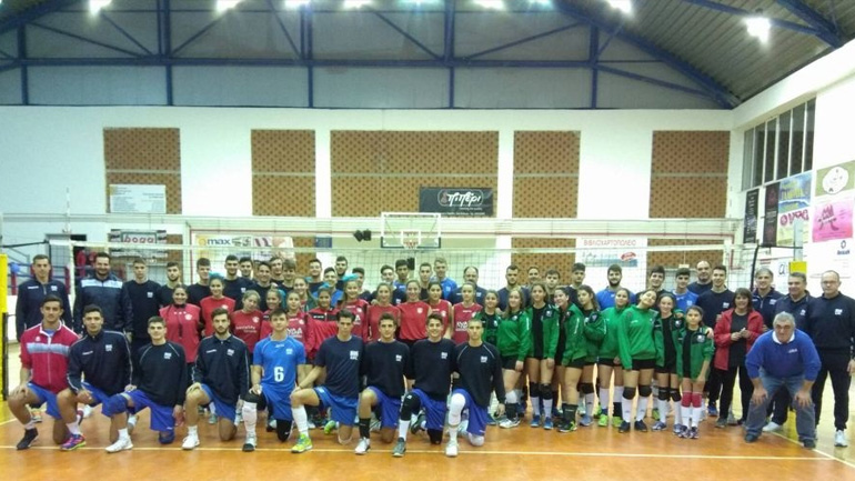 Βόλεϊ: Έπαιξαν φιλικό Έφηβοι και Παίδες