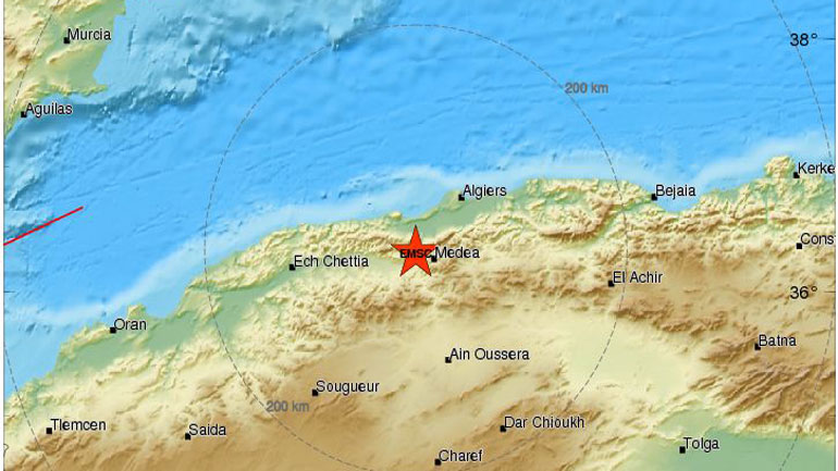 Σεισμός 5 Ρίχτερ στην Β. Αλγερία