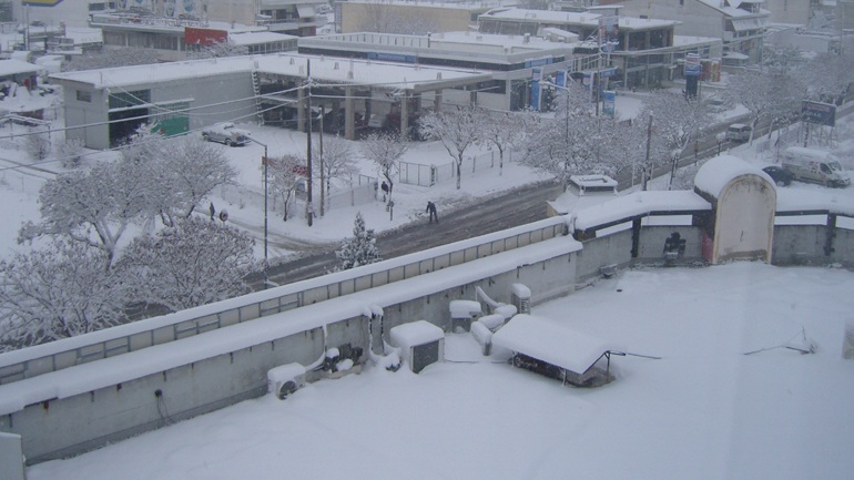 Λάρισα: Χιόνισε σε ορεινές περιοχές του νομού