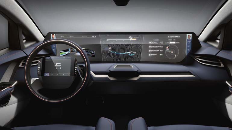 Αυτοκίνητο με οθόνη αφής 50 ιντσών