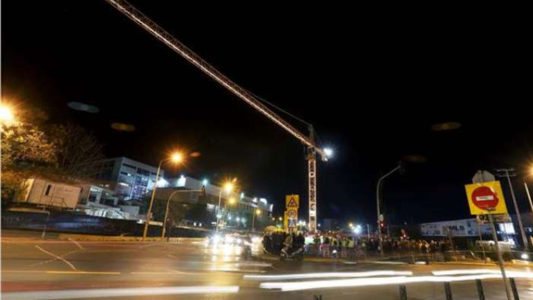 Θεσσαλονίκη: Επίθεση με μολότοφ σε εργοτάξιο του μετρό, ζημιές σε δύο γερανούς