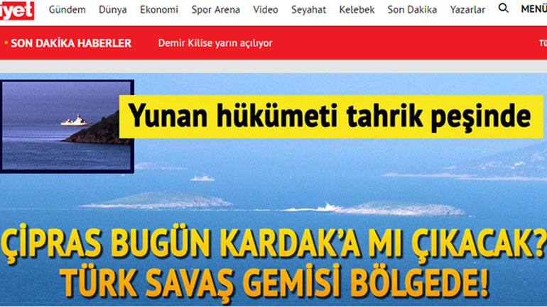 Η “Χουριέτ” απέσυρε το προκλητικό πρωτοσέλιδό της