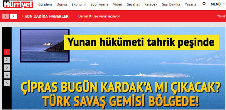 To προκλητικό άρθρο της 'Χουριέτ'