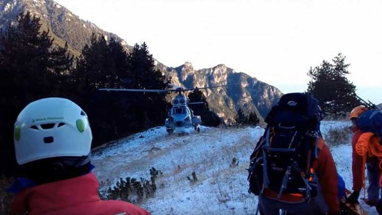 Σταθερή η κατάσταση της ορειβάτισσας που διασώθηκε στον Όλυμπο