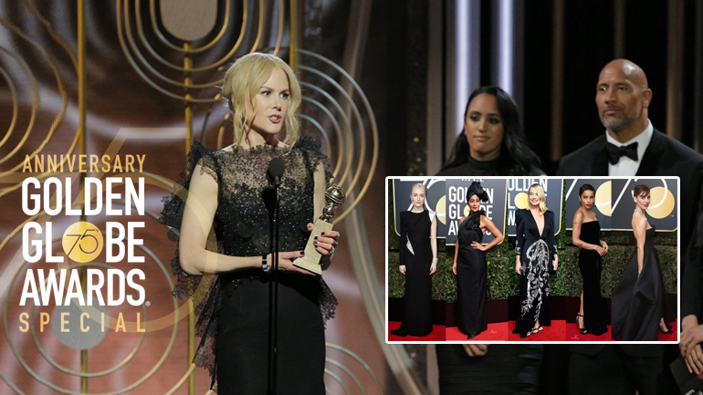 Οι γυναίκες με τα μαύρα στις Χρυσές Σφαίρες