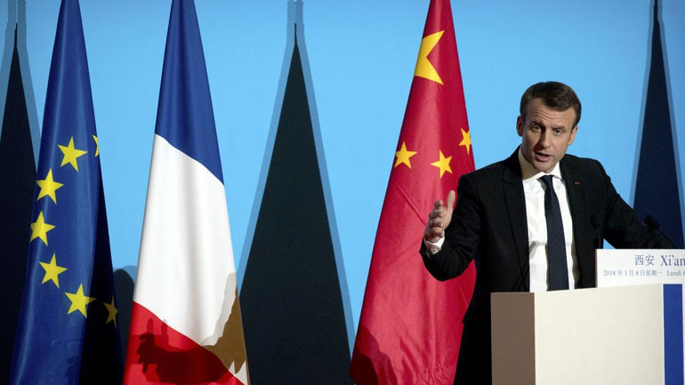 Την επανεκκίνηση του αγώνα για την κλιματική αλλαγή πρότεινε ο Μακρόν στην Κίνα