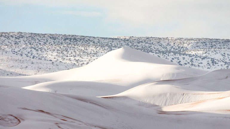 Είδαν «άσπρη μέρα» στη Σαχάρα Είδαν «άσπρη μέρα» στη Σαχάρα