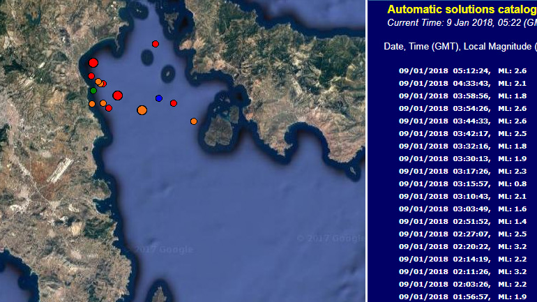 Μικροσεισμοί αναστάτωσαν τον Μαραθώνα