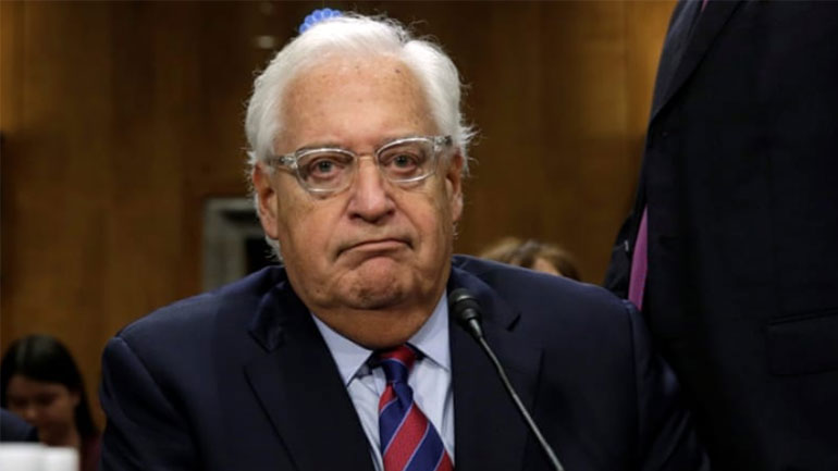 Παλαιστίνη: Ο Αμερικανός πρεσβευτής «βάζει φωτιά» με δηλώσεις του